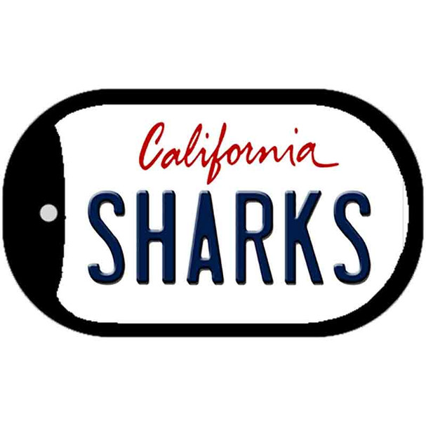 Sharks California Novelty Metal Dog Tag Necklace DT-2280