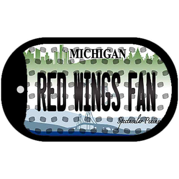 Red Wings Fan Michigan Novelty Metal Dog Tag Necklace DT-10836