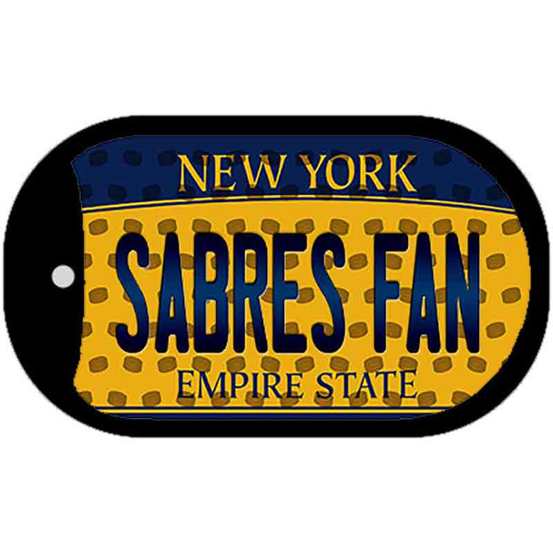 Sabres Fan New York Novelty Metal Dog Tag Necklace DT-10843