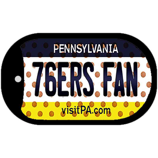 76ers Fan Pennsylvania Novelty Metal Dog Tag Necklace DT-10870