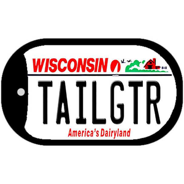 Tailgtr Wisconsin Novelty Metal Dog Tag Necklace DT-3691