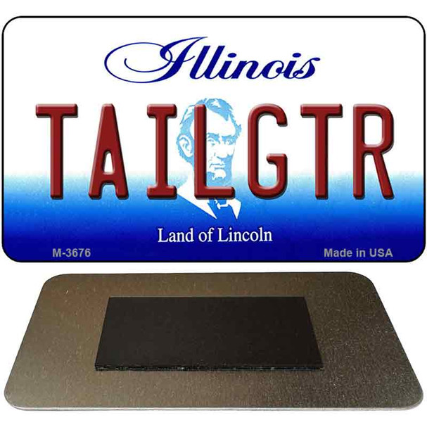 Tailgtr Illinois Novelty Metal Magnet M-3676