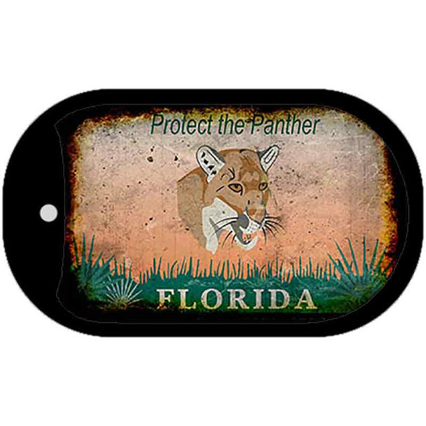 Florida State Rusty Novelty Metal Dog Tag Necklace DT-8188