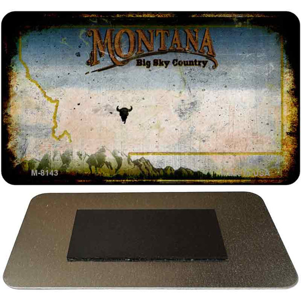 Montana Rusty Blank Novelty Magnet M-8143