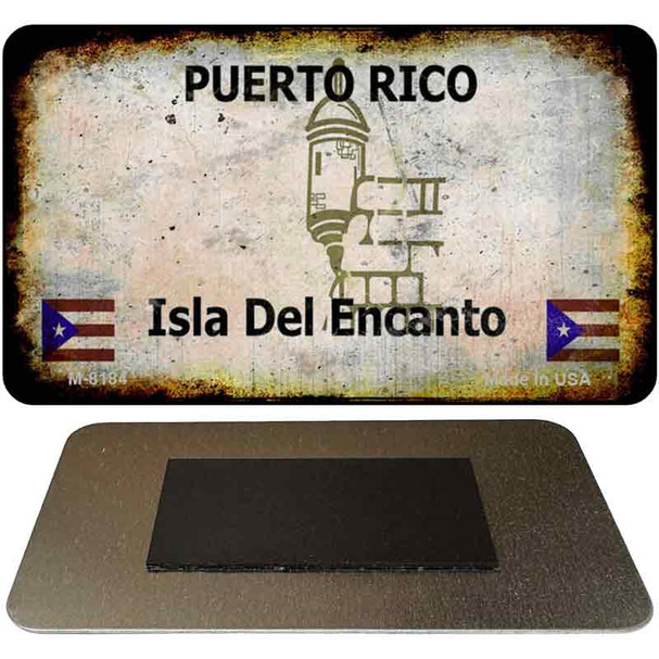 Puerto Rico Rusty Blank Novelty Magnet M-8184