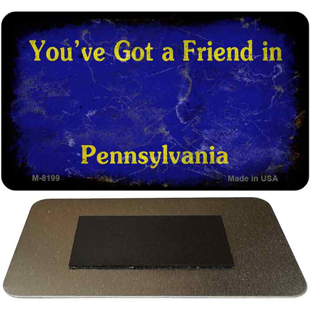 Pennsylvania Blue Rusty Blank Novelty Magnet M-8199