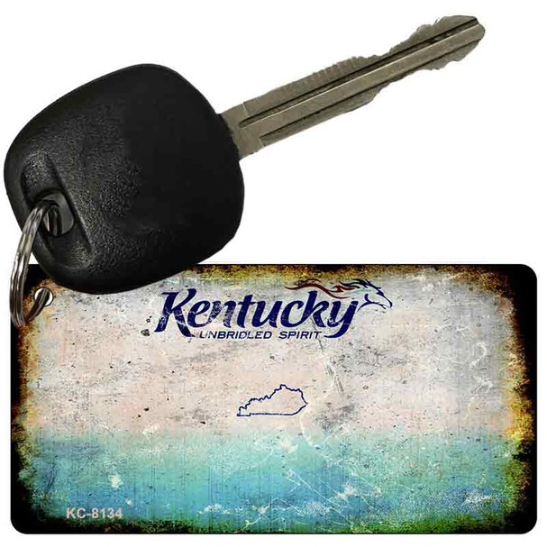 Kentucky Rusty Blank Key Chain KC-8134