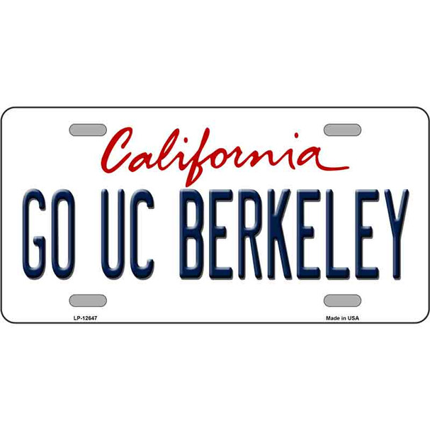 Go UC Berkeley Novelty Metal License Plate