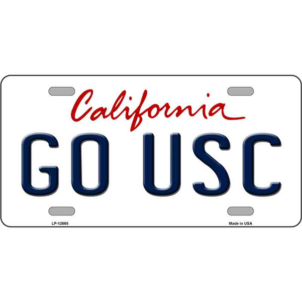 Go USC Novelty Metal License Plate