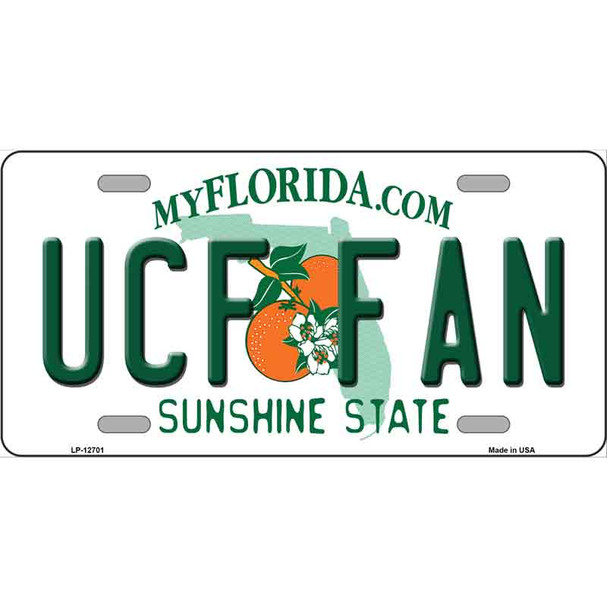 UCF Fan Novelty Metal License Plate