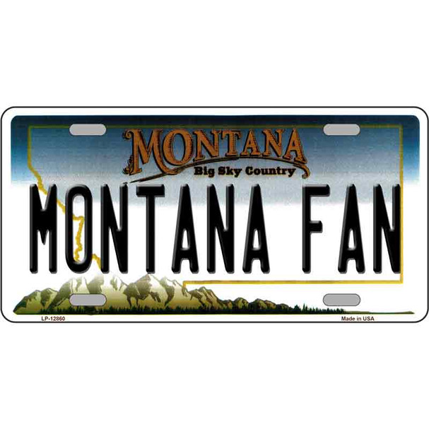 Montana Fan Novelty Metal License Plate