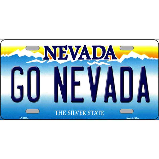 Go Nevada Novelty Metal License Plate