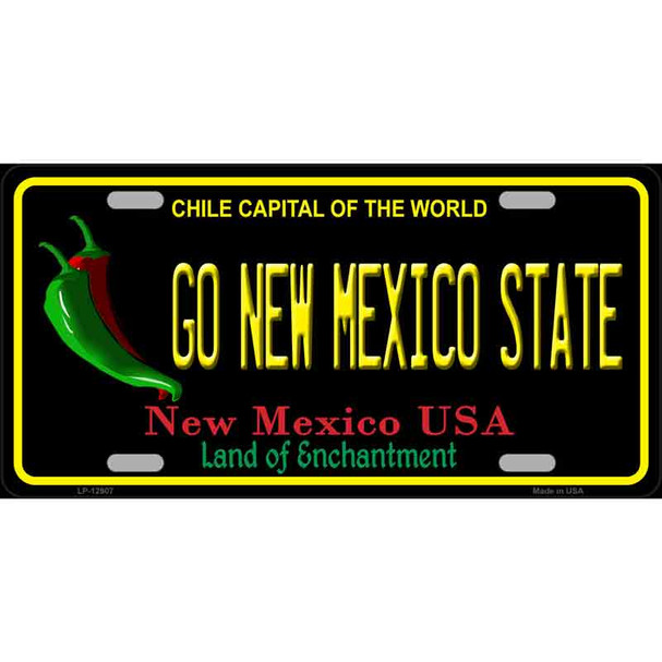 Go New Mexico State Novelty Metal License Plate