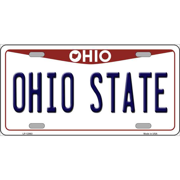 Ohio State Novelty Metal License Plate