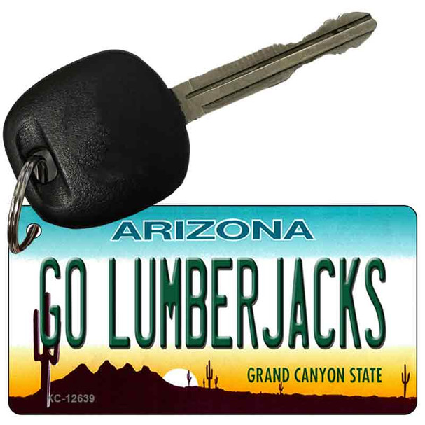 Go Lumberjacks Novelty Metal Key Chain KC-12639