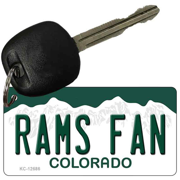 Rams Fan Novelty Metal Key Chain KC-12686