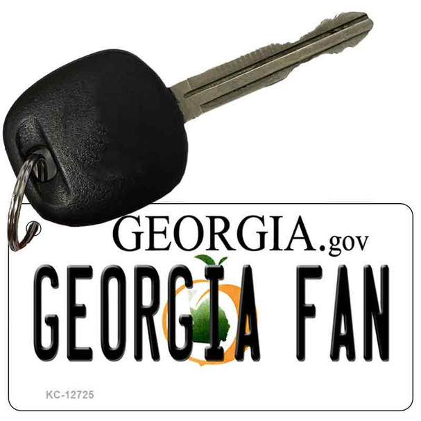 Georgia Fan Novelty Metal Key Chain KC-12725