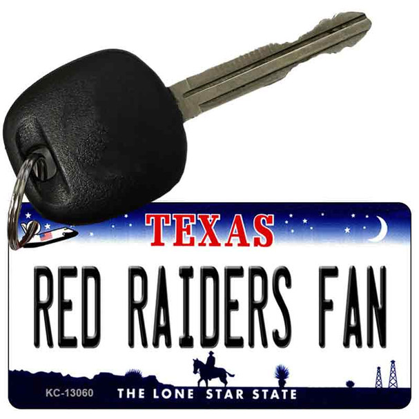 Red Raiders Fan Novelty Metal Key Chain KC-13060