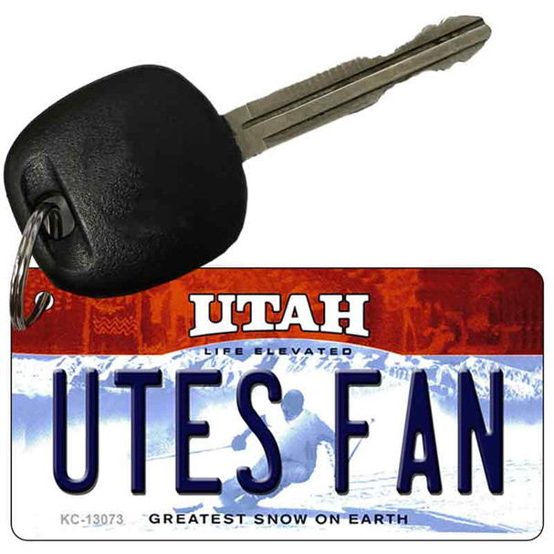 Utes Fan Novelty Metal Key Chain KC-13073