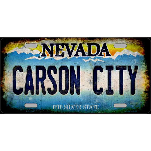 Nevada Carson City Novelty Metal License Plate