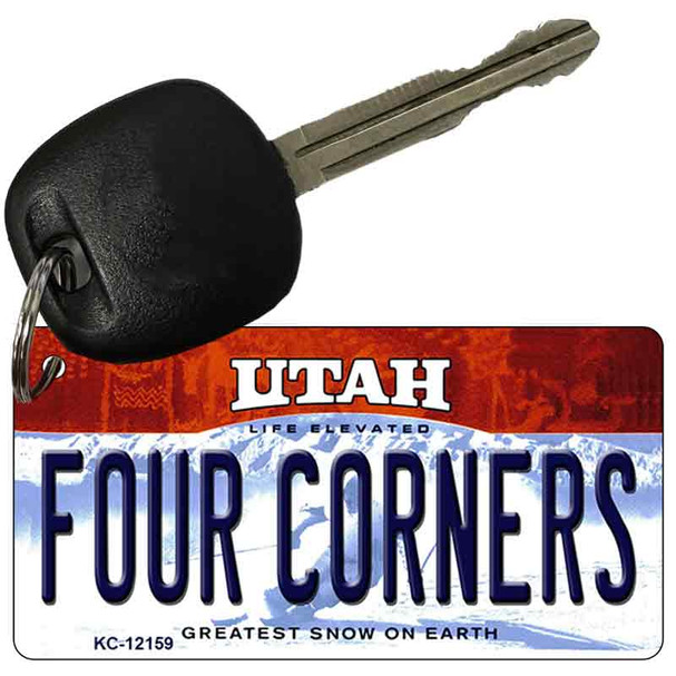 Utah Four Corners Novelty Metal Key Chain KC-12159