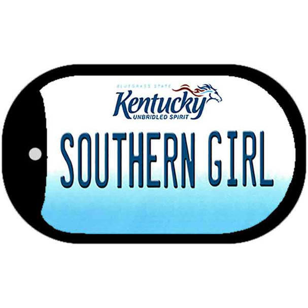 Kentucky Southern Girl Novelty Metal Dog Tag Necklace DT-6767
