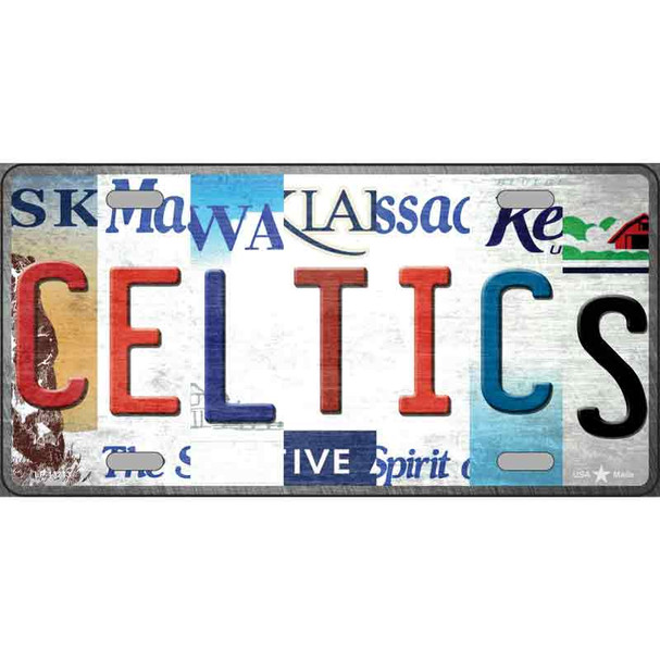 Celtics Strip Art Novelty Metal License Plate Tag LP-13213