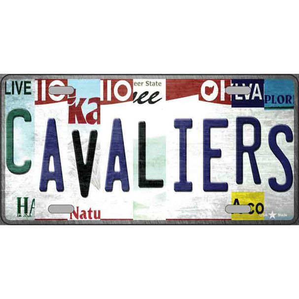 Cavaliers Strip Art Novelty Metal License Plate Tag