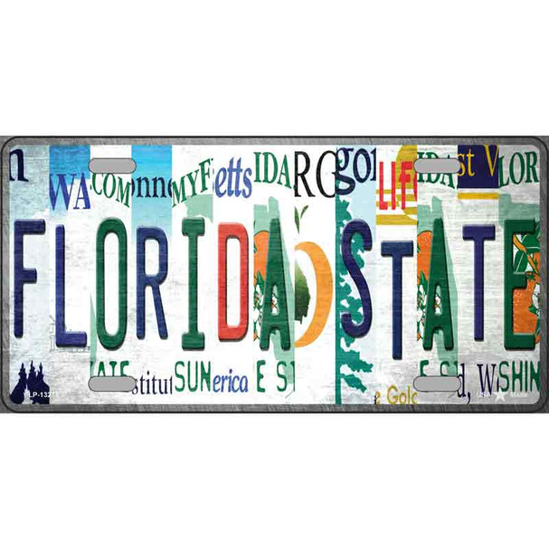 Florida State Strip Art Novelty Metal License Plate Tag