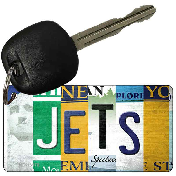 Jets Strip Art Novelty Metal Key Chain KC-13170