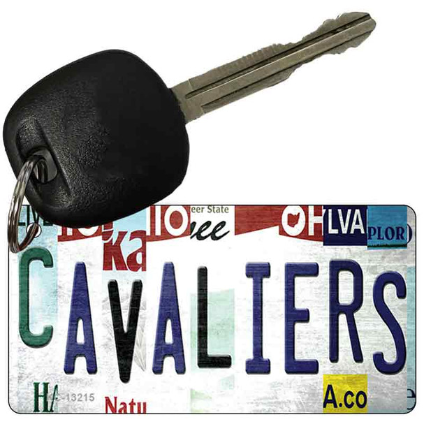 Cavaliers Strip Art Novelty Metal Key Chain KC-13215