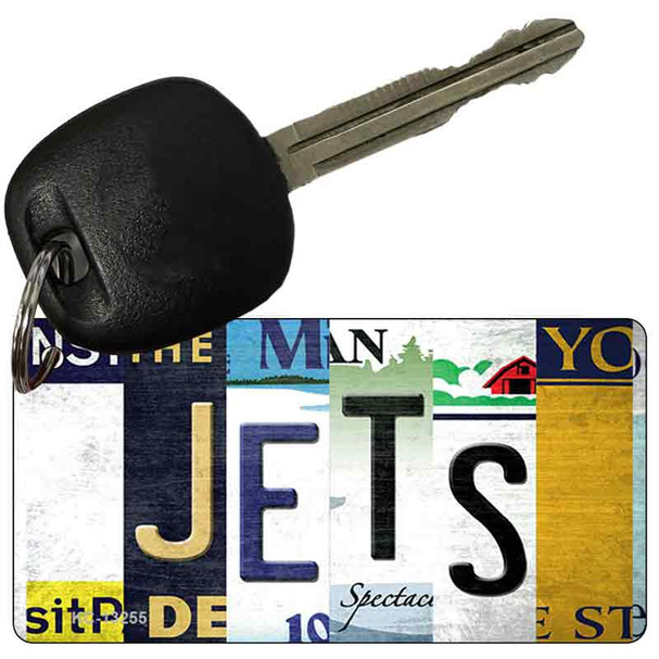 Jets Strip Art Novelty Metal Key Chain KC-13255
