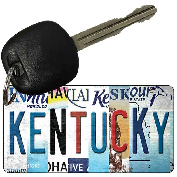 Kentucky Strip Art Novelty Metal Key Chain KC-13282