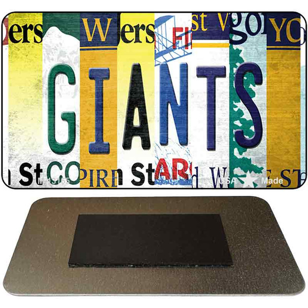 Giants Strip Art Novelty Metal Magnet M-13165