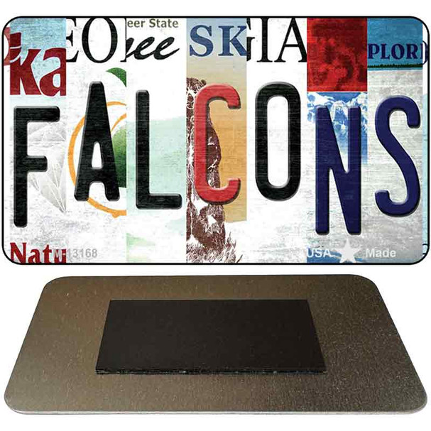 Falcons Strip Art Novelty Metal Magnet M-13168