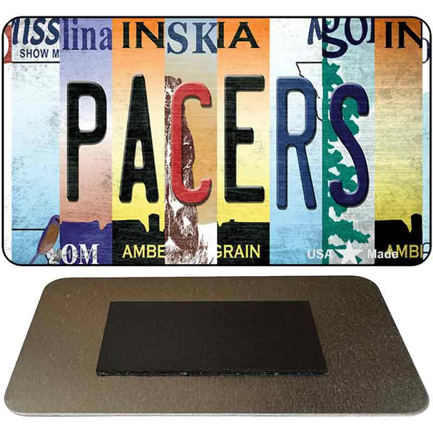 Pacers Strip Art Novelty Metal Magnet M-13222