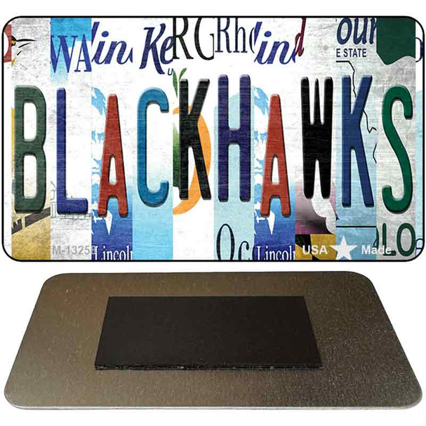 Blackhawks Strip Art Novelty Metal Magnet M-13258