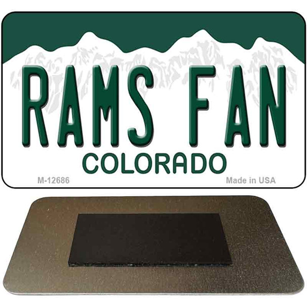 Rams Fan Novelty Metal Magnet M-12686