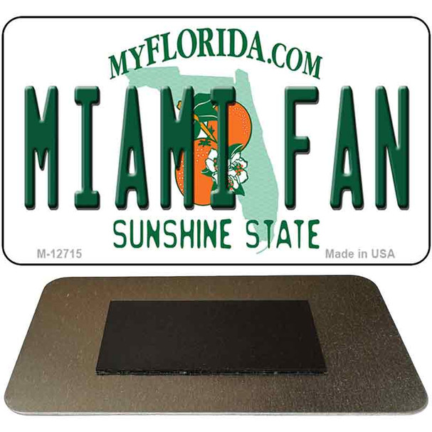 Miami Fan Novelty Metal Magnet M-12715