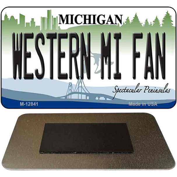 Western Michigan Fan Novelty Metal Magnet M-12841