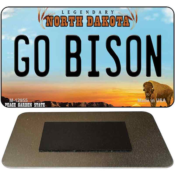 Go Bison Novelty Metal Magnet M-12955
