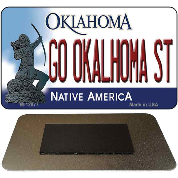 Go Oklahoma State Novelty Metal Magnet M-12977