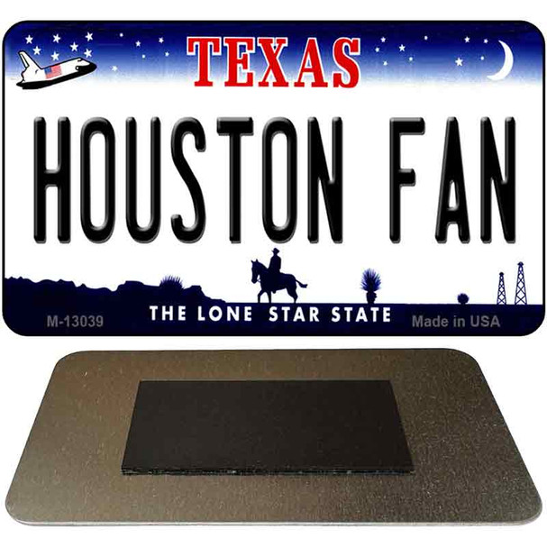 Houston Fan Novelty Metal Magnet M-13039