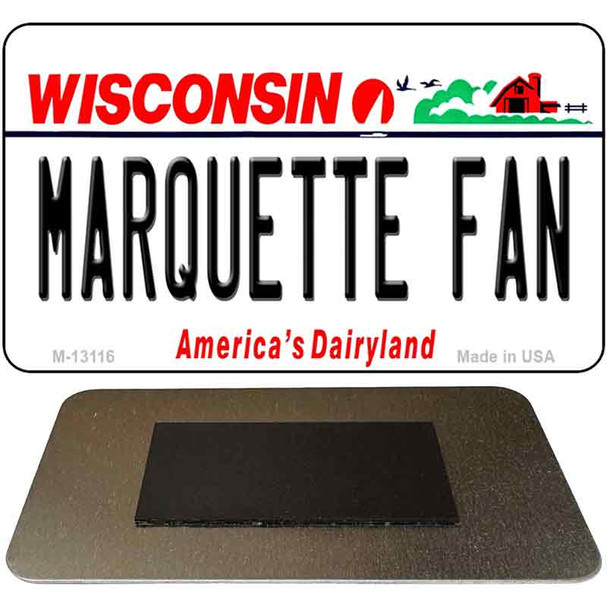 Marquette Fan Novelty Metal Magnet M-13116