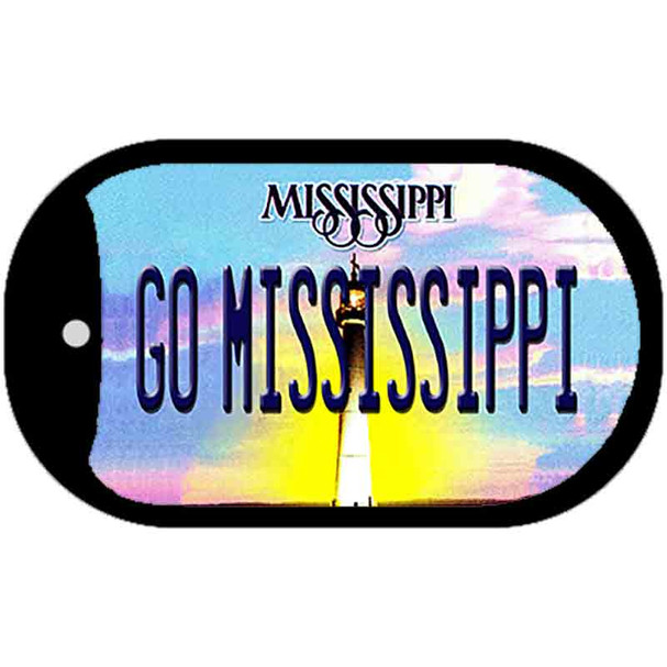 Go Mississippi Novelty Metal Dog Tag Necklace DT-12848