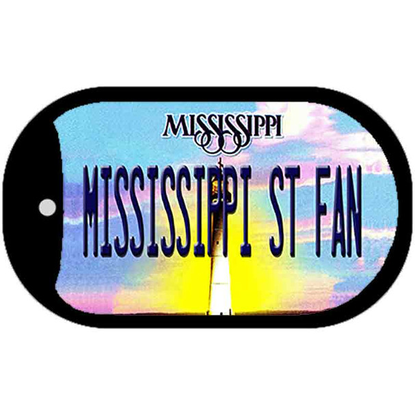 Mississippi State Fan Novelty Metal Dog Tag Necklace DT-12853
