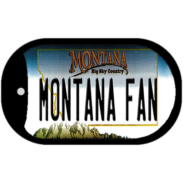 Montana Fan Novelty Metal Dog Tag Necklace DT-12860