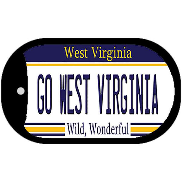 Go West Virginia Novelty Metal Dog Tag Necklace DT-13110