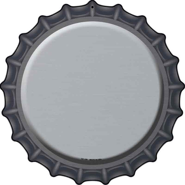 Gray Novelty Metal Bottle Cap Sign BC-158