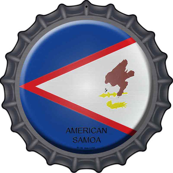 American Samoa Novelty Metal Bottle Cap Sign BC-186